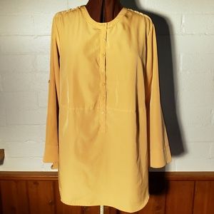 Roaman's goldenrod yellow long sleeve tunic 16/18